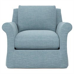 Ameerah Eggshell Blue Performance Slipcovered Chair