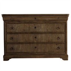 Delphina French Country Brown Oak Wood Dresser