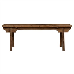 Mykhail Rustic Lodge Brown Wood Rectangular Console Table