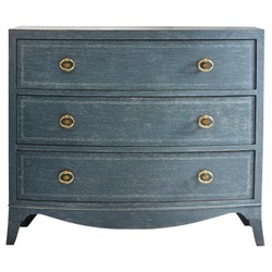 Isabeau Updated Traditional Blue Oak Chest