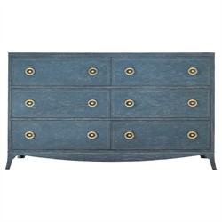 Isabeau Updated Traditional Blue Oak Double Dresser