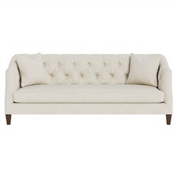 Willa Heathered Ivory Crypton Performance Flecked Chenille Sofa - 86"
