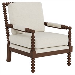 Nottingham Heathered Ivory Crypton Performance Flecked Chenille Chair