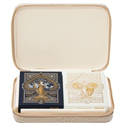 AERIN Enzo Modern Classic Fawn Leather Case Travel Card Set