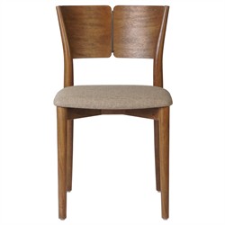 Gianna Updated Traditional Beige Performance Brown Wood Dining