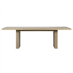 Julius Modern Classic Light Oak Rectangular Dining Table - 96&quot;