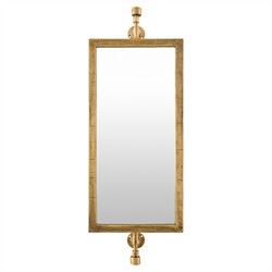 Ronin Traditional Gold Metal Wall Mirror - 42&quot;
