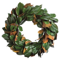 Louisa Updated Traditional Green Magnolia Wreath