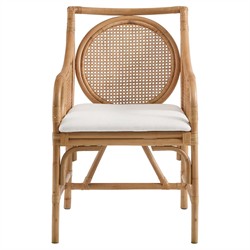 ダイニングチェア Lemonade CHINON CHAIR WOOD SEAT Lemonade Natural Woven Rattan Dining Side Chair | Kathy Kuo Home