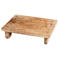 Finn French Country Brown Wood Decorative Tray