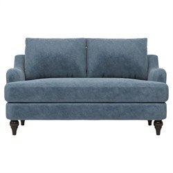 Willett Twilight Blue Performance Velvet Loveseat - 60"