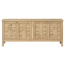 Constance Rustic Lodge Brown Oak Media Console - 66"