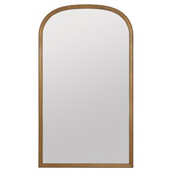 Madara Traditional Antique Gold Frame Arched Floor Mirror