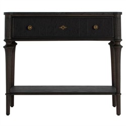 Andrea French Country Dark Oak Wood Nightstand