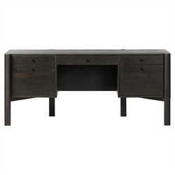Rissa Modern Classic Black Acacia Wood Desk