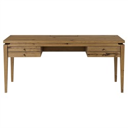 Lalaine Modern Classic Brown Oak Wood Desk