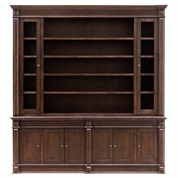 Radford Updated Traditional Dark Brown Acacia Wood Cabinet