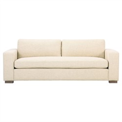 Samira Modern Classic Cream Performance Sofa - 86"