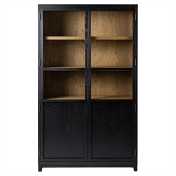 Clarence Modern Classic Black Oak Display Case