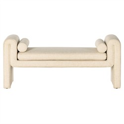 Brianne Modern Classic Cream Performance Bedroom Bench