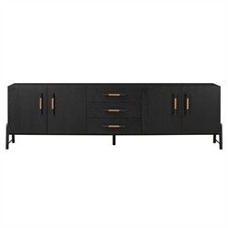 Matthew Modern Classic Black Oak Media Console - 94"