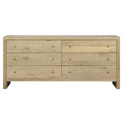 Julius Modern Classic Light Oak Double Dresser