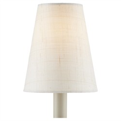 Jodie Coastal Beach Cream Grasscloth Tapered Chandelier Shade