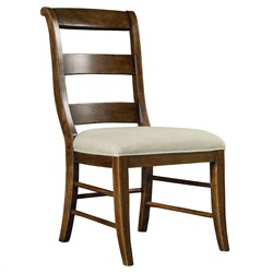 Alban Updated Traditional Brown Wood Ladderback Dining Chair