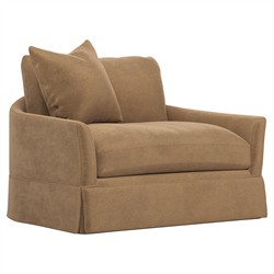 Hartwell Mocha Mist Performance Velvet Chair and a Half