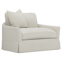 Hartwell Grey Pearl Performance Chair and a Half