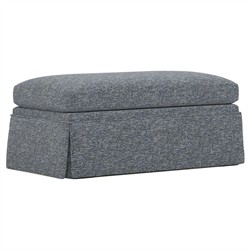 Hartwell Fisherman Blue Performance Ottoman