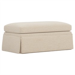 Hartwell Parchment Performance Ottoman