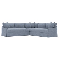 Hartwell Nantucket Blue Performance Corner Sectional - 118"
