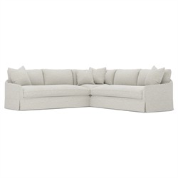 Hartwell Cloud Grey Textured Boucl+? Corner Sectional - 118"