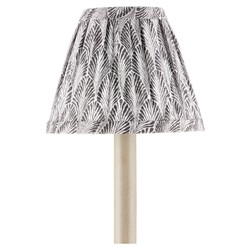 Soleil Traditional Grey Fan Pattern Tapered Chandelier Shade