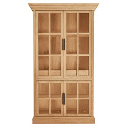 Cathy Modern Classic Natural Oak Display Cabinet