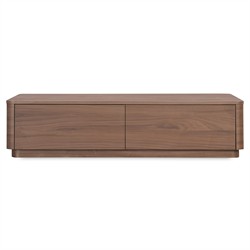 Rex Modern Classic Brown Walnut Rectangular Storage Coffee Table