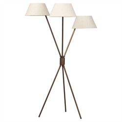 Fienna Modern Classic Bronze Iron Tripod Floor Lamp