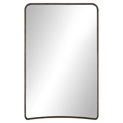 Nova Modern Classic Aged Brown Mango Wood Full Length Floor Mirror