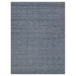 Emmeline Coastal Beach Blue Silk Solid Rug - 6&#39;x9&#39;