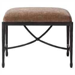 Jane Updated Traditional Altair Mushroom Bronze Iron Rectangular Stool