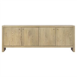 Julius Modern Classic Sand Brown Oak Media Cabinet - 82&quot;