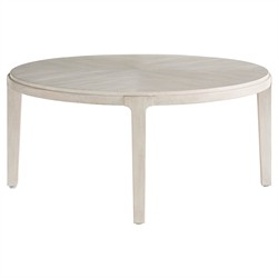 Leith Modern Classic Light Grey Wood Round Coffee Table