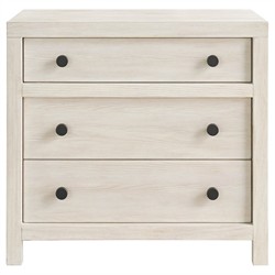 Leith Modern Classic Light Grey Wood Nightstand