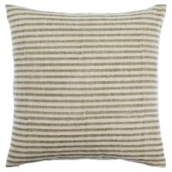 Dionne Updated Traditional Light Sage Linen Throw Pillow - 20x20