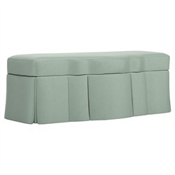 Cornell Aloe Performance Skirted Storage Bench