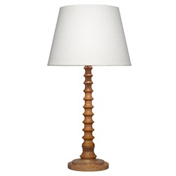Dammara Updated Traditional Natural Mango Wood Buffet Table Lamp