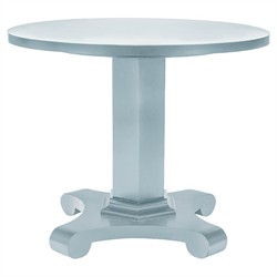 Heather French Country Light Blue Wood Round Bistro Table - 36"
