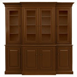 Faith Modern Classic Pecan Brown Wood Dining Hutch