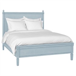 Camilla French Country Light Blue Wood Bed - Full
